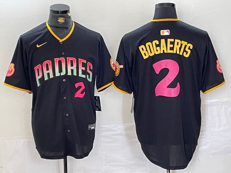 Men San Diego Padres #2 Bogaerts Black Jointly 2024 Nike MLB Jersey style 14->san diego padres->MLB Jersey